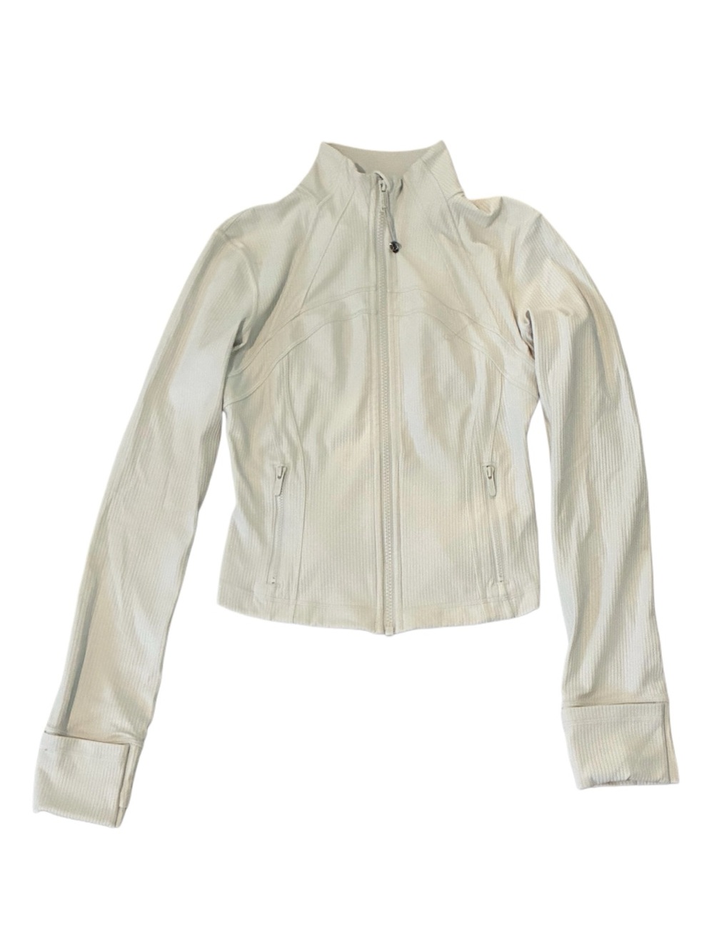 White Ribbed Lululemon Define Jacket Size 4